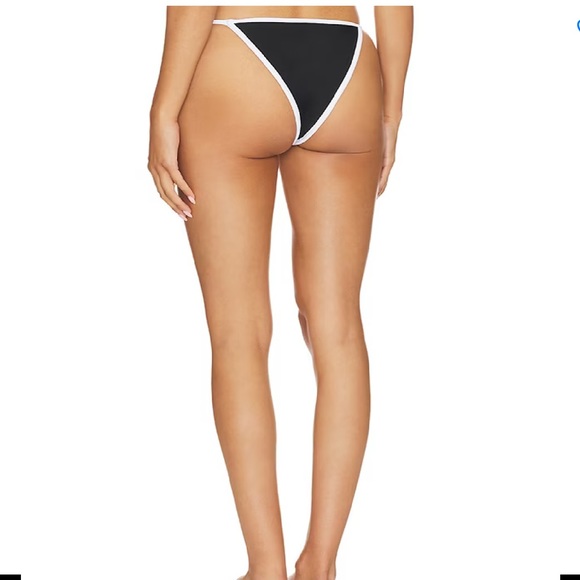 Superdown Gianna Bikini Bottom in Black and White, Size: M - Picture 2 of 7